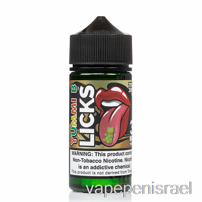 חד פעמי Vape Israel Yummi B - Licks Roll Upz - 100ml 3mg